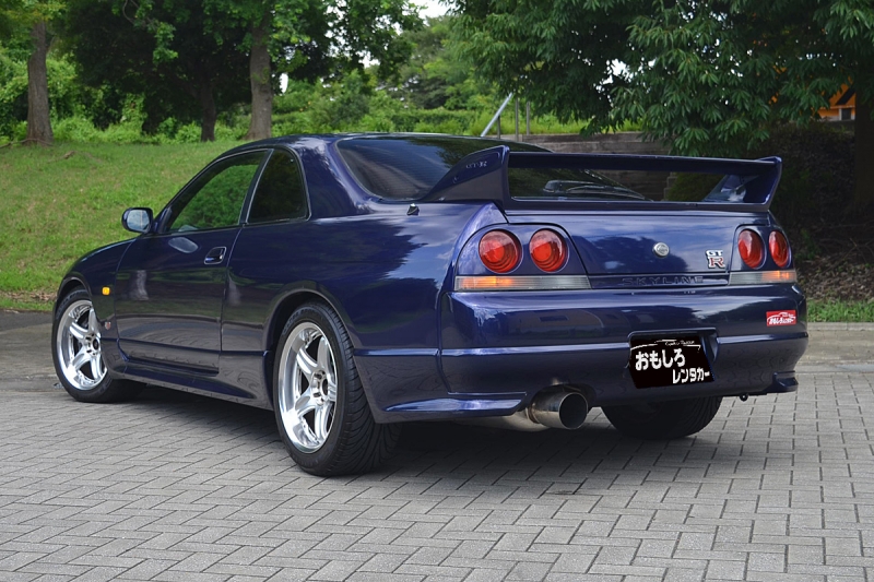 スカイラインgt R R33 青 レンタカーならスポーツカーオープンカー専門 おもしろレンタカー