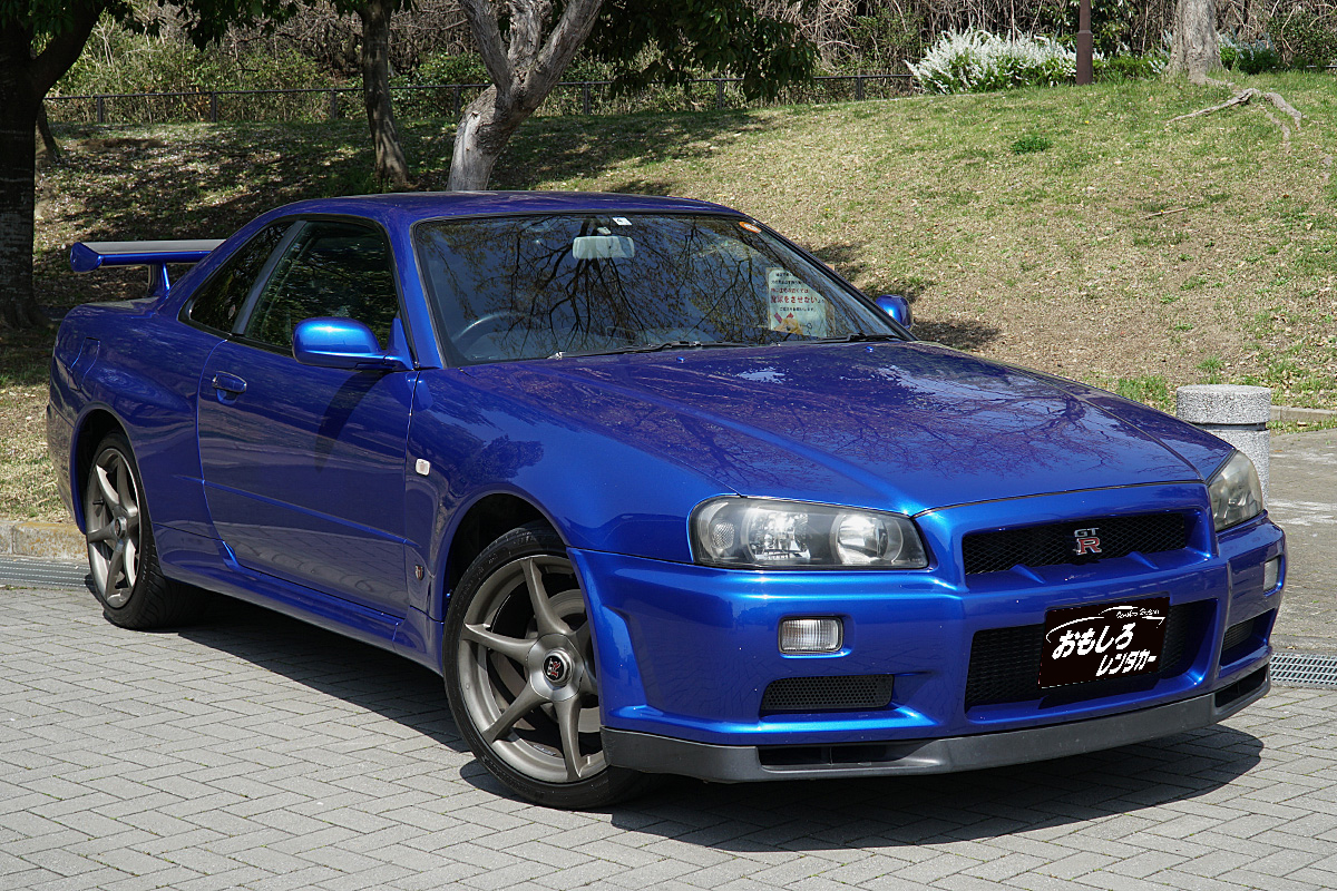 SKYLINE GT-R 〈R34-Blue〉2 / Sports car open car specialized for rental