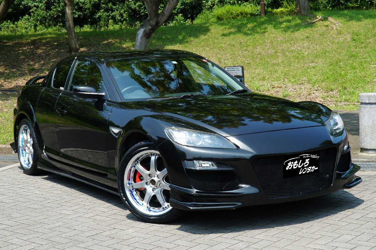 Rx 8 Spirit R Black Sports Car Open Car Specialized For Rental Cars Omoshiro Rent A Car